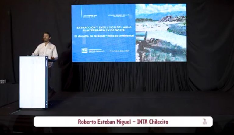 Extracción y evolución del agua subterránea en Cafayate